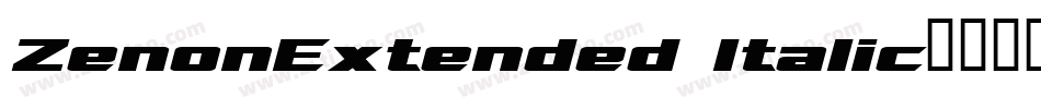 ZenonExtended Italic字体转换